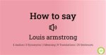 How to Pronounce Louis Armstrong